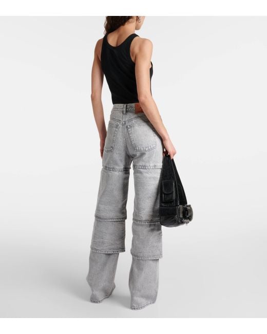 Y. Project Gray Multi Cuff Straight Jeans