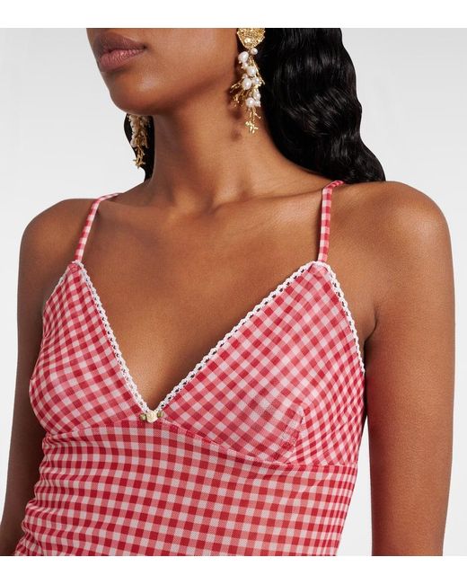 Tank Top Solay A Cuadros Vichy Bananhot de color Pink