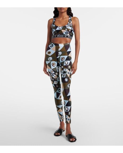 Emilio Pucci Black Occhi Leggings