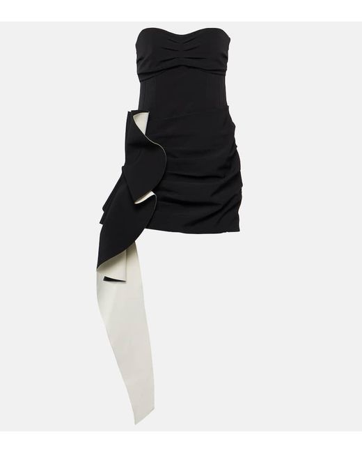 Vestido corto Adina drapeado Jonathan Simkhai de color Black