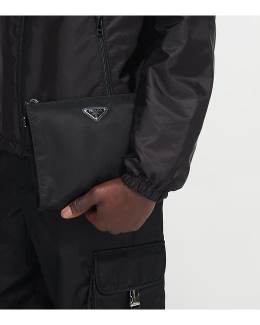 Prada Black Re-Nylon Pouch for men