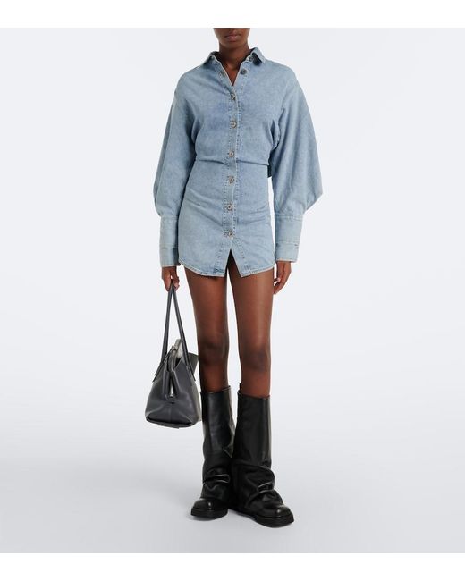 The Attico Blue Denim Minidress