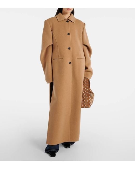 Khaite Brown Darton Oversized Wool Coat