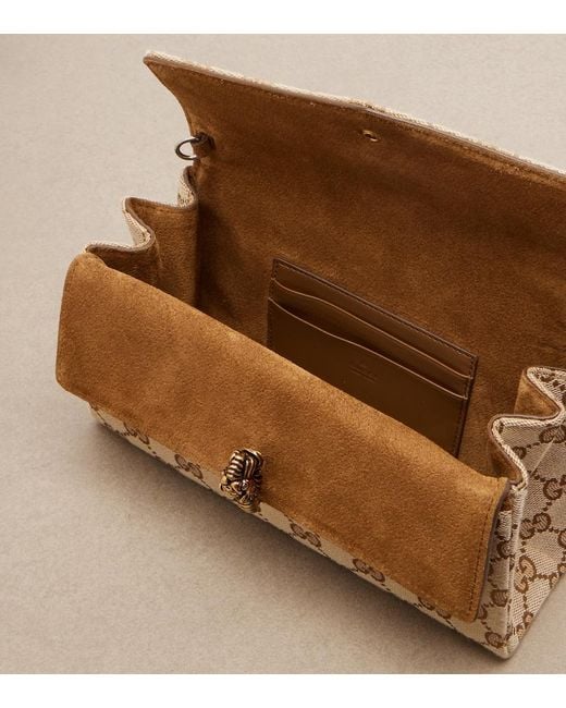 Gucci Natural Dionysus Small Gg Canvas Shoulder Bag