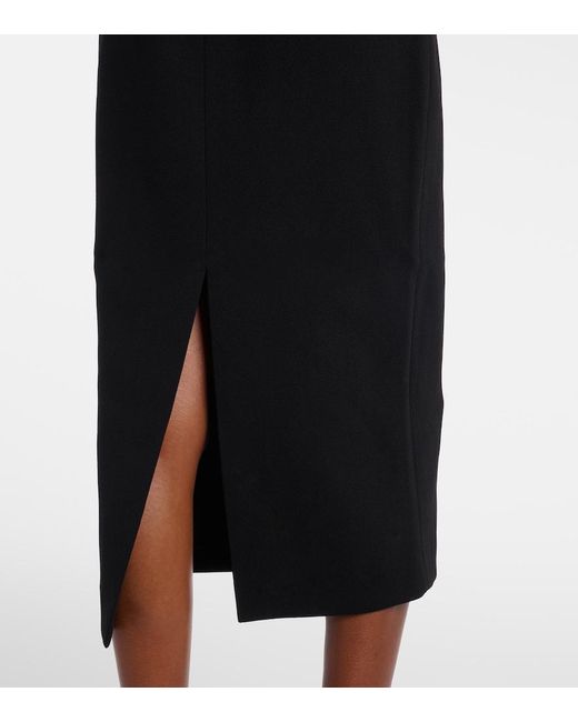 Rebecca Vallance Black Alistar Embellished Midi Dress