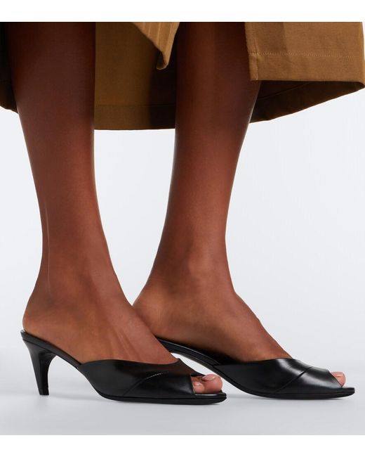 Jude Gray Cave Leather Mules