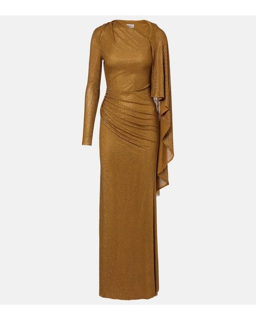 Robe Longue A Ornements Self-Portrait en coloris Natural