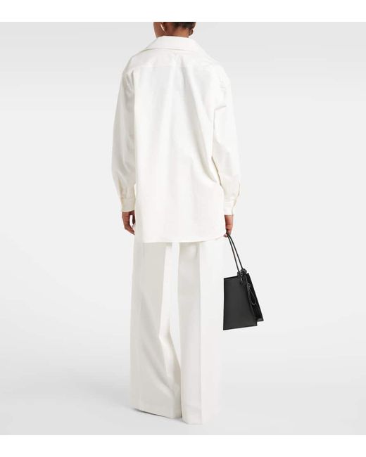 Camisa Matassa de gabardina de algodon Max Mara de color White