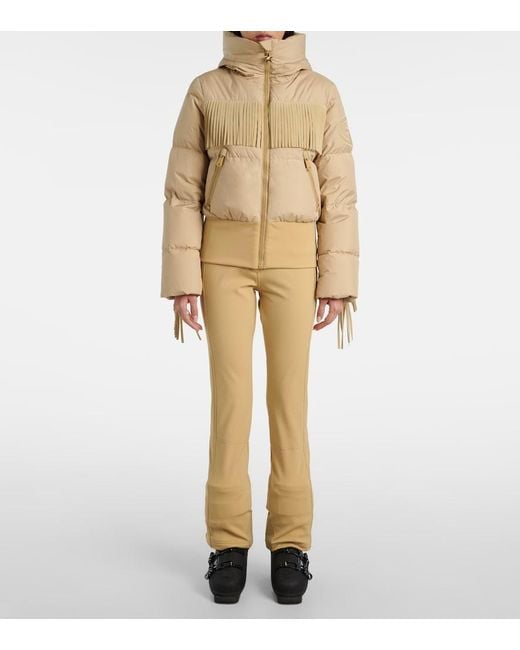 Goldbergh Natural Marna Fringed Down Ski Jacket