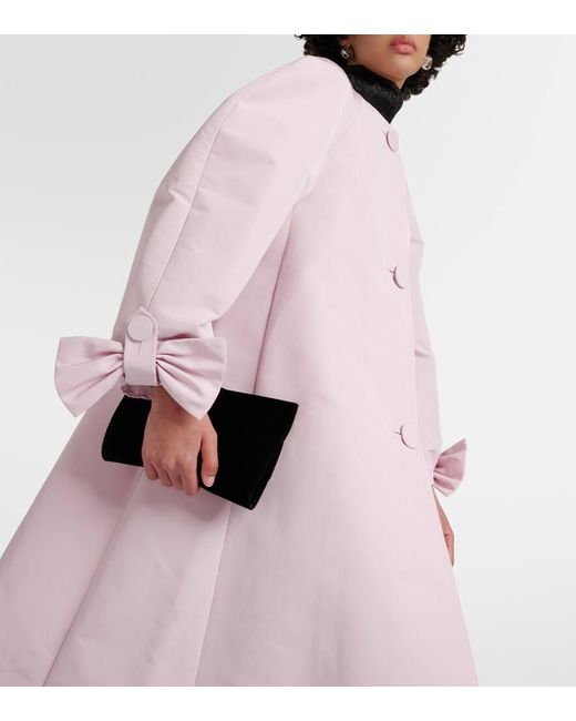 Cappotto oversize in taffeta di Nina Ricci in Pink