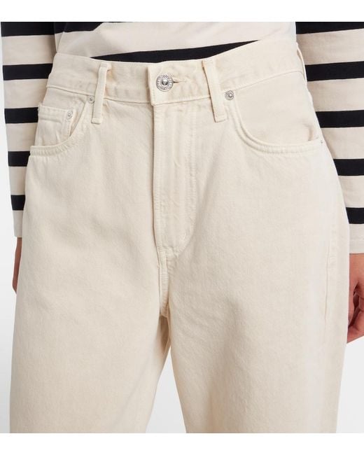 Citizens of Humanity Natural Miro Barrel-Leg Jeans