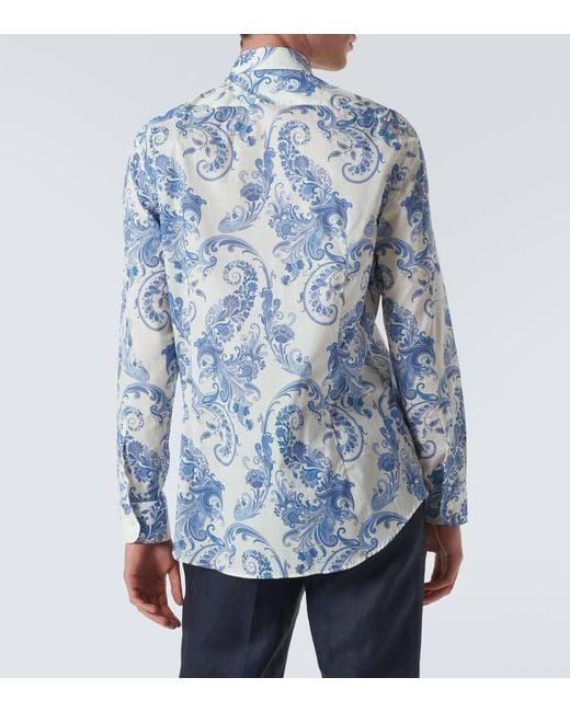 Etro Hemd aus Baumwolle in Blue für Herren