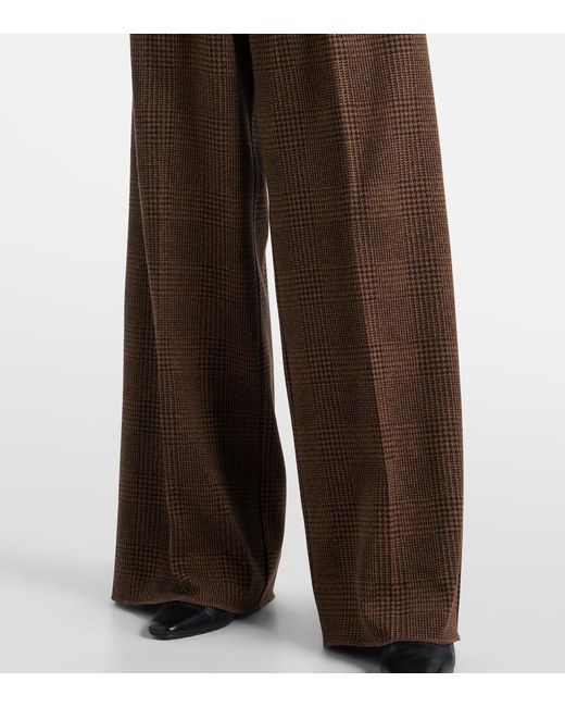 Max Mara Brown Weite Hose Ponza Aus Einem Baumwollgemisch
