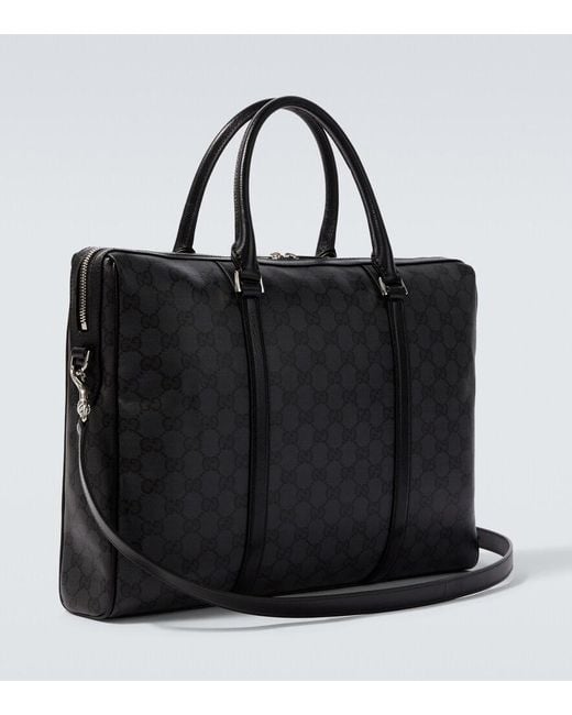 Gucci Black Essence Classic Medium Briefcase for men