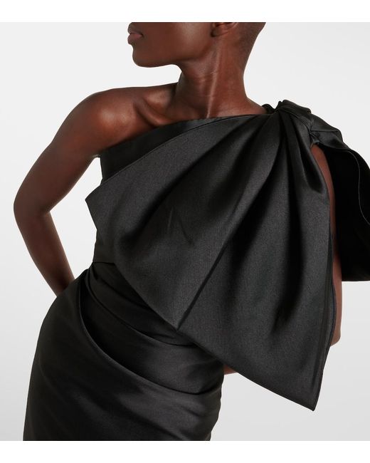 Solace London Black 'Marcela' One-Shoulder
