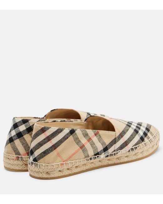 Burberry Natural Check Espadrilles