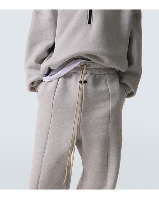 Fear Of God Gray Cotton-Blend Fleece Sweatpants for men