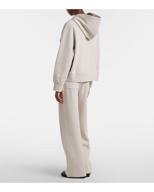 Max Mara Natural Max Mara Brioso Cotton-Blend Wide-Leg Pants