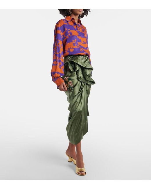 Dries Van Noten Metallic Leather Sandals