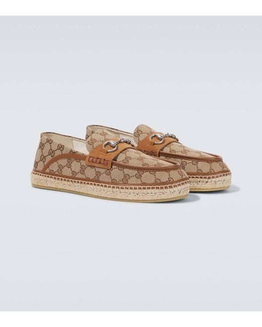 Mocassini Horsebit di Gucci in Natural da Uomo