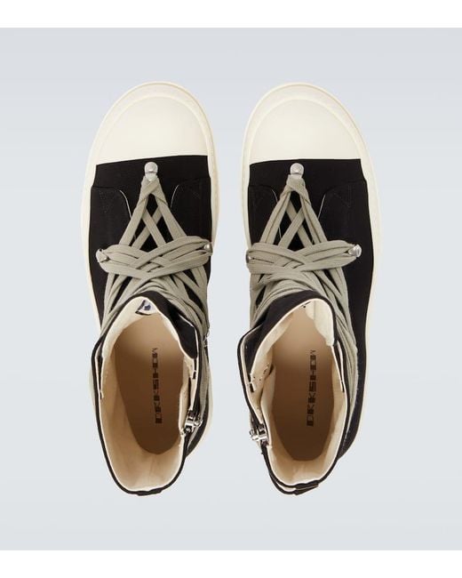 Sneakers Alte Megalace di Rick Owens in Black da Uomo