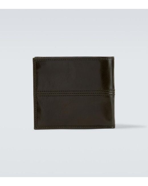Prada Black Leather Bifold Wallet for men