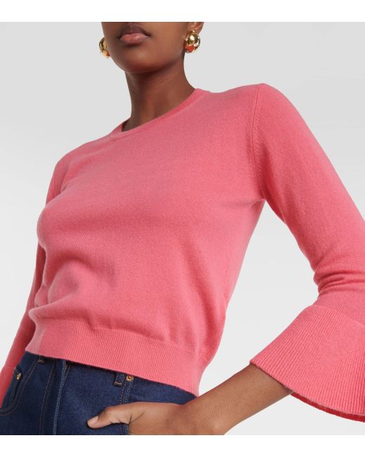 Jardin Des Orangers Pink Wool And Cashmere Sweater