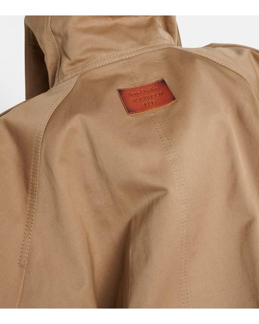 Acne Natural Jacke Aus Baumwoll-Twill