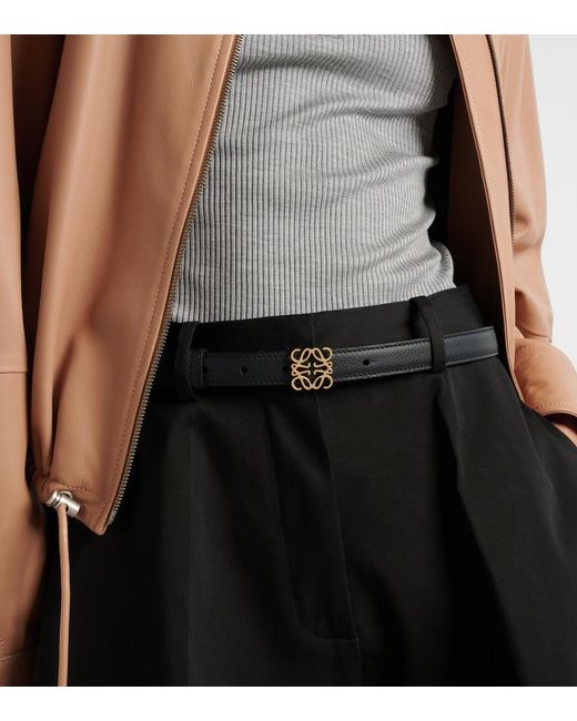 Loewe Blue Anagram Leather Belt
