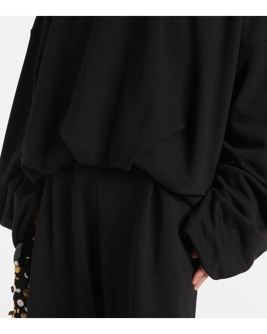 Sudadera De Algodon Dries Van Noten de color Black