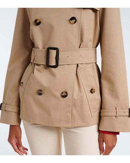 Burberry Natural Cotton Gabardine Trench Coat