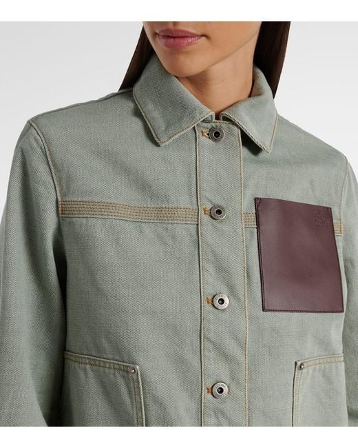 Loewe Green Denim Jacket