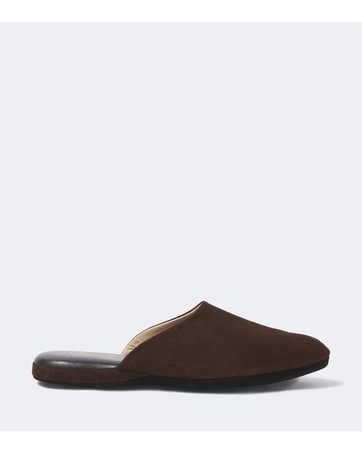 Charvet Brown Suede Slippers for men