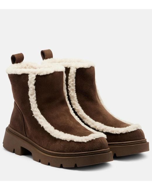 Botines Biker De Ante Inuikii de color Brown
