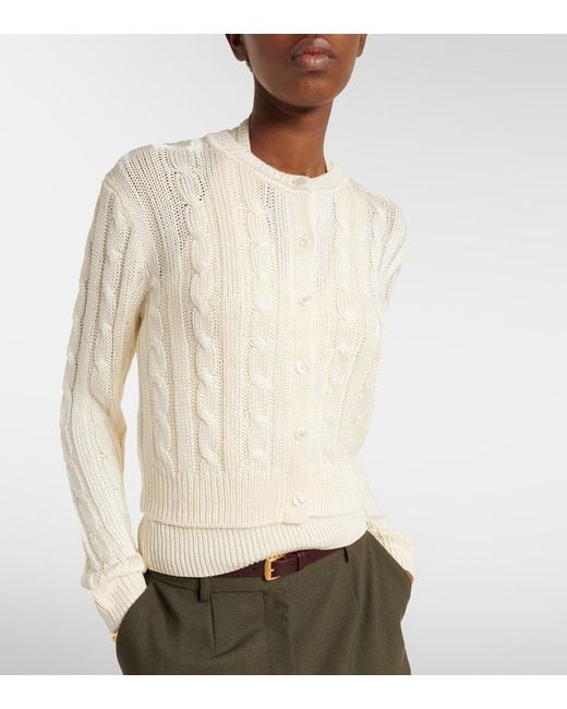 Ralph Lauren Natural Silk Cardigan