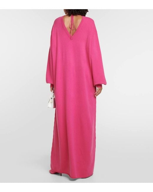 Extreme Cashmere Pink N°259 Sheba Cashmere-blend Maxi Dress