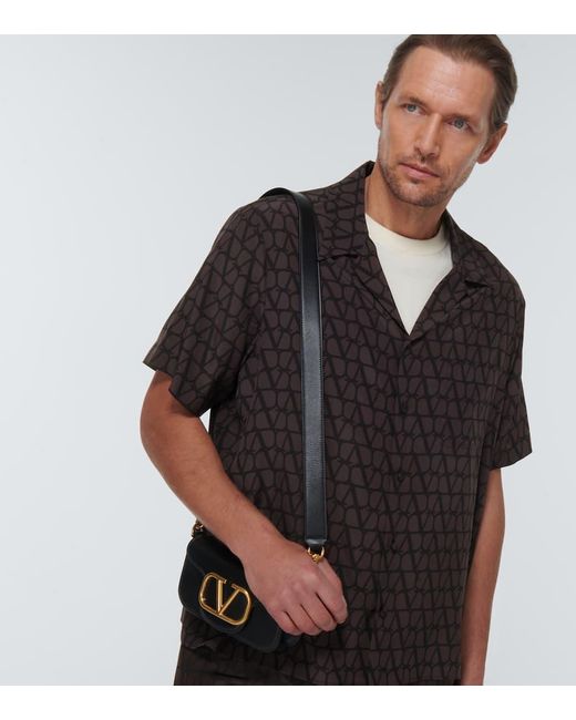 Valentino Hemd Toile Iconographe Aus Seide in Black für Herren