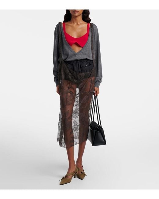 Prada Gray Cashmere Sweater