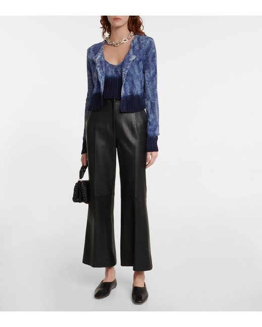Altuzarra Blue Stiles Tie-dye Silk Cardigan
