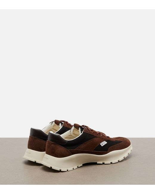 Prada Brown Suede Sneakers