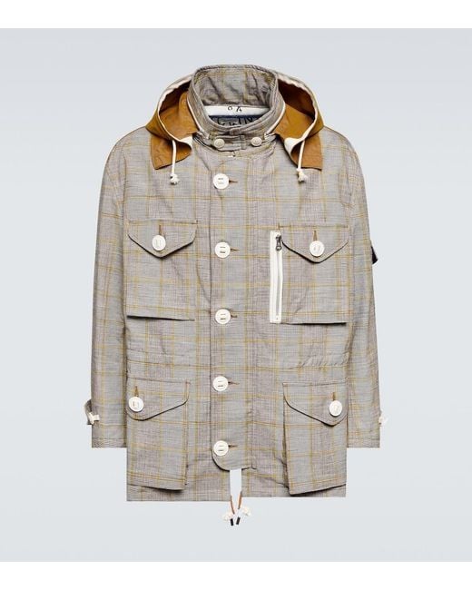 Junya Watanabe Gray Cotton Field Jacket for men