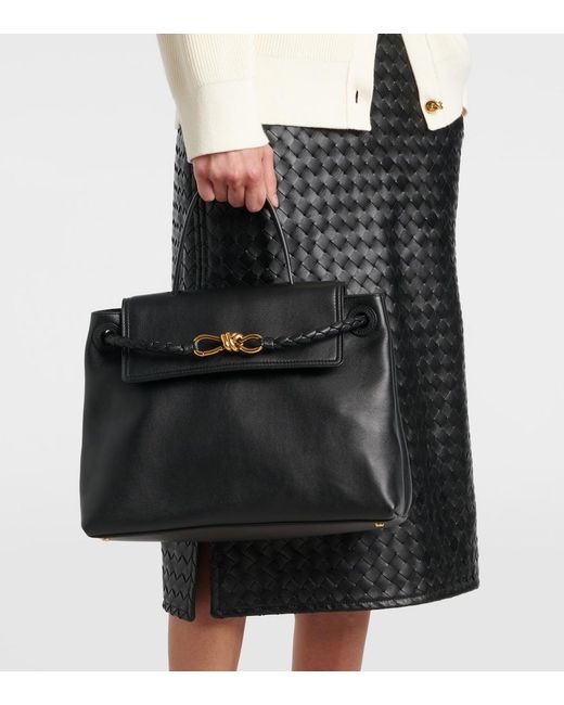 Bottega Veneta Black Tote Bag Ciao Ciao Medium Aus Leder
