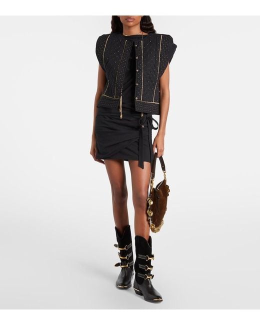 Isabel Marant Brown Oskan Soft Small Suede Crossbody Bag