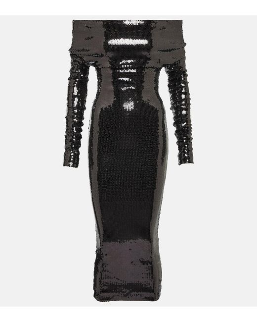 Vestido de fiesta con lentejuelas Alexandre Vauthier de color Black