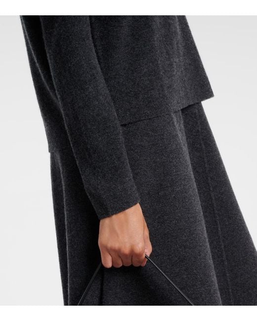 Jardin Des Orangers Blue Wool And Cashmere Polo Sweater