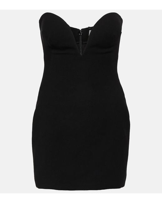 Monot Black Crepe Minidress