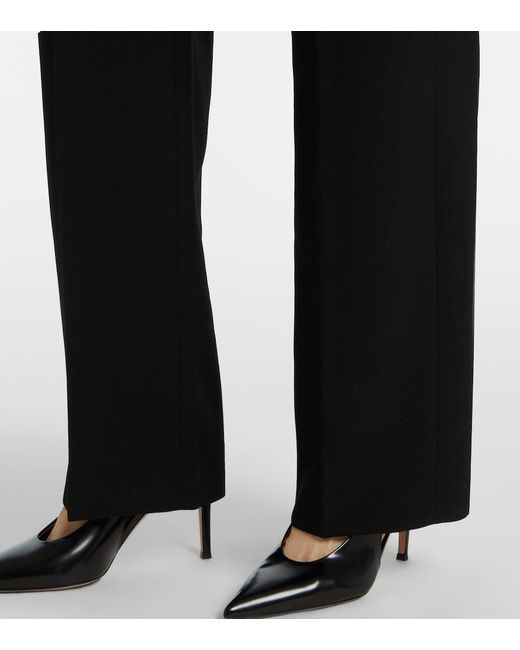Wardrobe NYC Black Virgin Wool Straight Pants