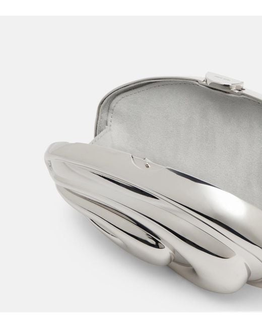 Jonathan Simkhai Inez Metallic Clutch
