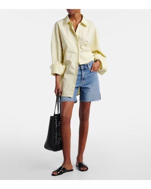 AG Jeans Blue Ex-Boyfriend Denim Bermuda Shorts