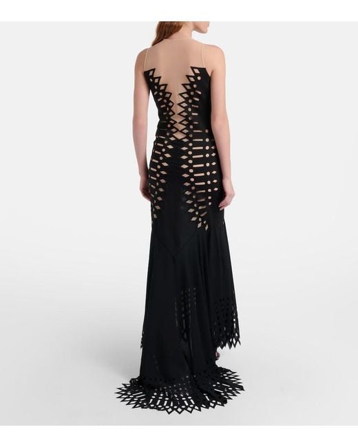 Blumarine Black Mesh Gown